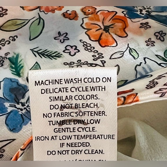 Wildfox Sydney Floral Ruffle Mini Skirt, Size Medium, Blue Floral, NWOT - Picture 7 of 8